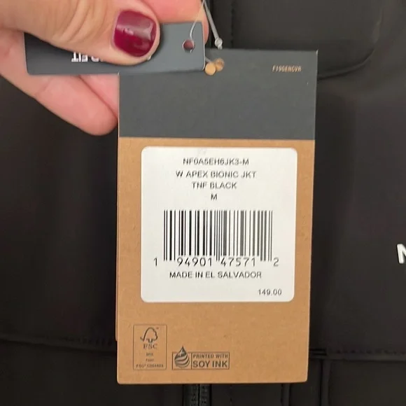 (NWT) The North Face Women’s Bionic Jacket TNF Black - Picture 6 of 15